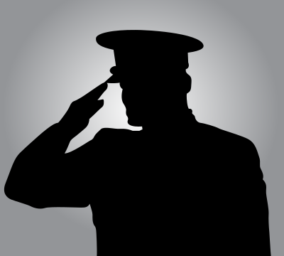 Silhouette of a Veteran