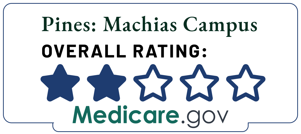 Medicare.gov Overall Rating of 2 stars for Pines: Machias Campus