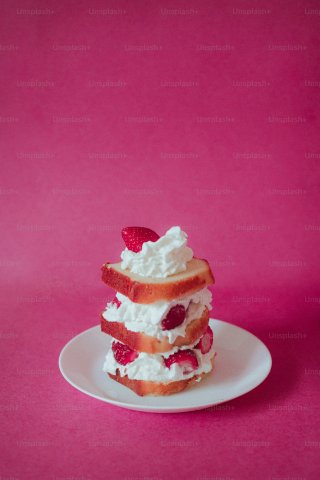 Dessert on a plate