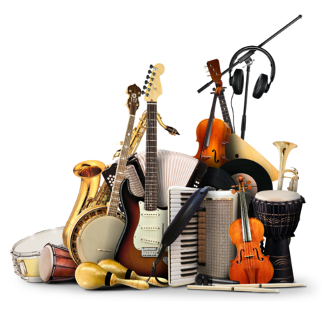 different music instruments