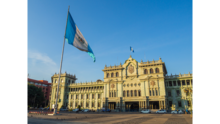 Guatemala flag outside of a government building